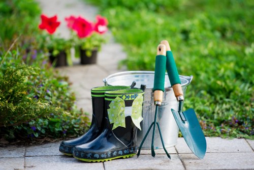 Hard landscaping features for a refined Parsons Green garden